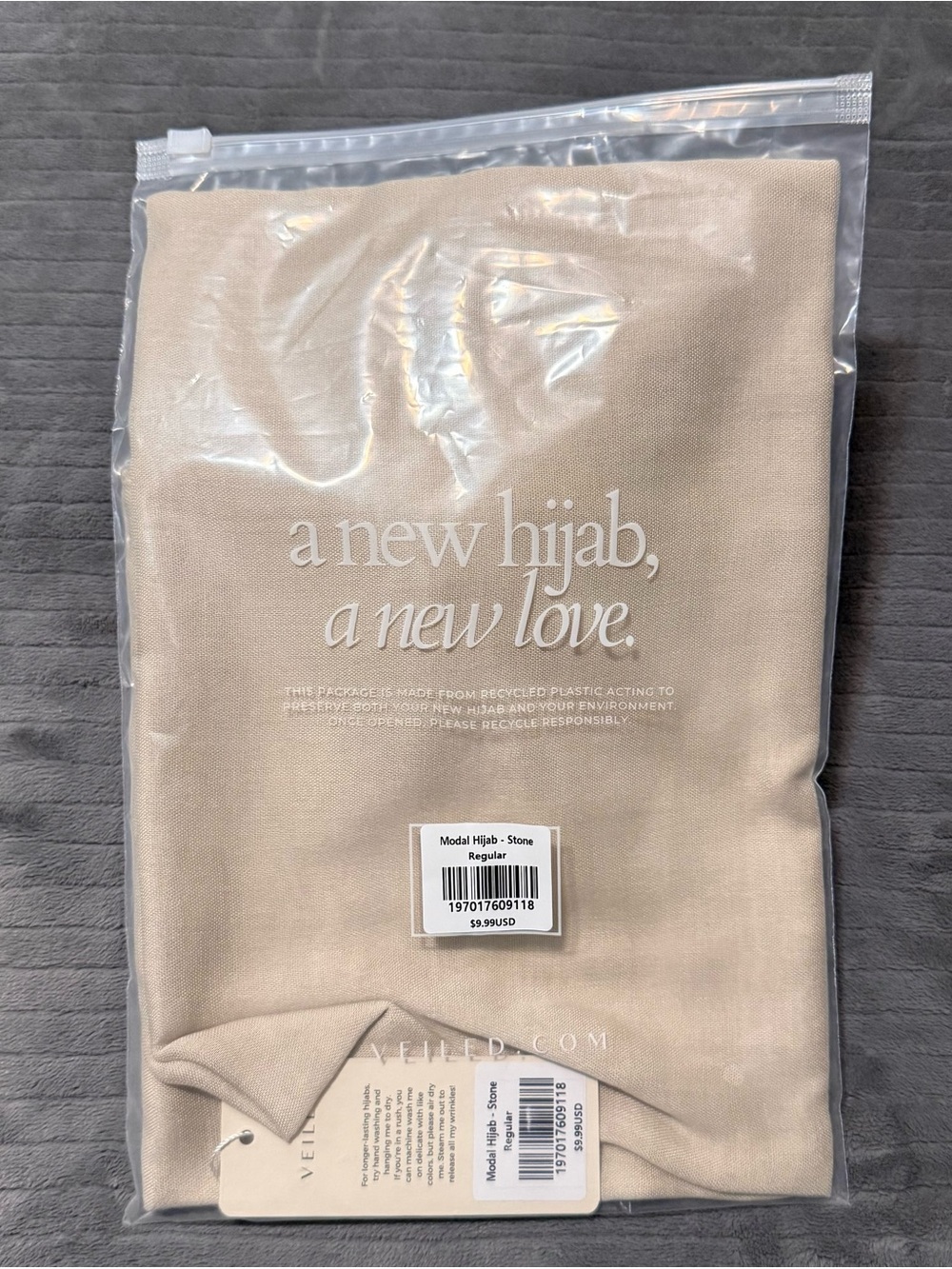 Veiled Modal Hijab Stone